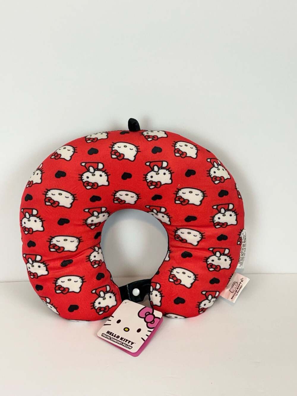 NEW! Hello Kitty Cute Hearts Travel Comfort Neck Pillow